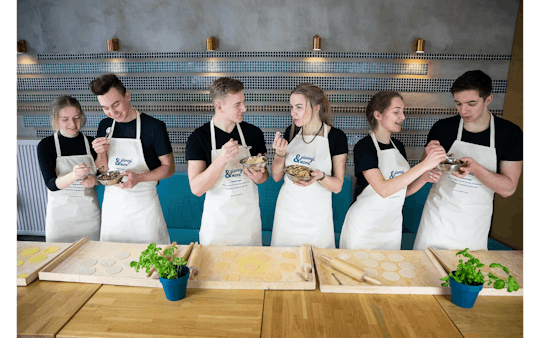 Polish dumpling cooking class with drinks