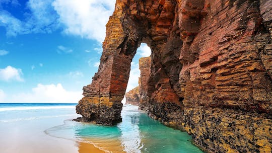 Excursion to Catedrais Beach, Pancha Island and Asturias from Santiago