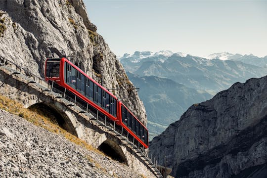 Mt. Pilatus self-guided golden roundtrip from Lucerne with boat cruise