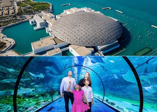 Louvre Abu Dhabi, Nationaal Aquarium met winkelvoucher en SIM
