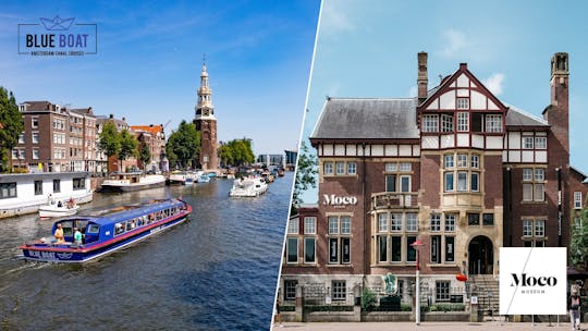 Moco Museum entreeticket en rondvaart door de Amsterdamse grachten